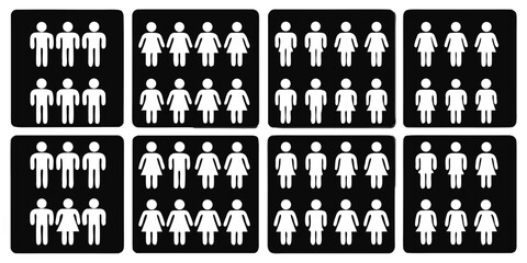 Diverse Family Icons A Comprehensive Set of 30 Unique Illustrations Representing Various Family Structures and Dynamics. Generate a Set of Thirty Diverse Family Icons Depicting Modern Family Units.