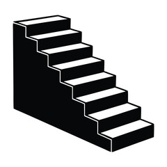 make stairs vector image perfect on white background.