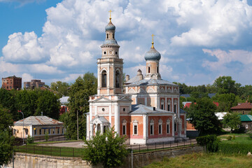 Fototapeta premium View of the ancient Church of the Assumption of the Blessed Virgin Mary on a July day, Serpukhov