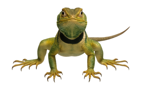 Collared lizard with a distinctive black collar and a slender, agile form