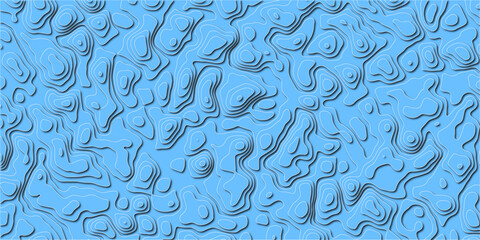 Undulating design based on elevation mapping art

