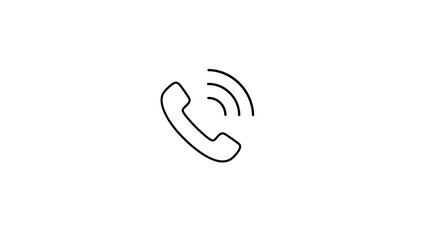 Phone call icon. Incoming call ring icon. Phone ring sign of phone call icon. Incoming telephone call icon 