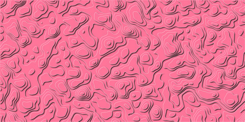 Flowing field of contour shapes in abstract pattern

