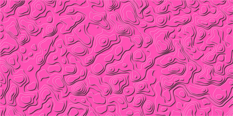 Flowing field of contour shapes in abstract pattern

