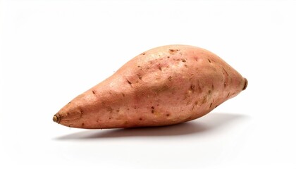 Fresh Organic Sweet Potato Isolated on White Background for Cooking