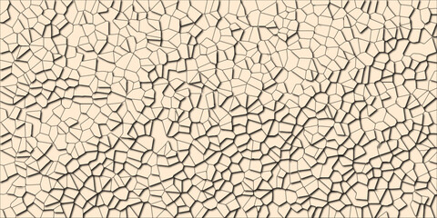 Artistic surface topography presented in stylized form

