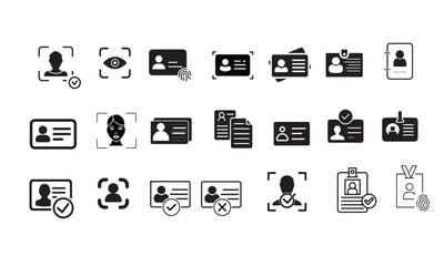 Identification and verification icon 