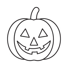 Carved Pumpkin With Glowing Face