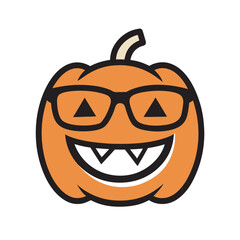 Pumpkin With Braces And Glasses