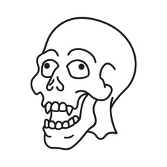 Zombie Head With Missing Jaw