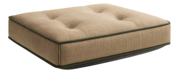 An eco-friendly pet mattress filled with recycled materials, ideal for environmentally conscious homeowners.