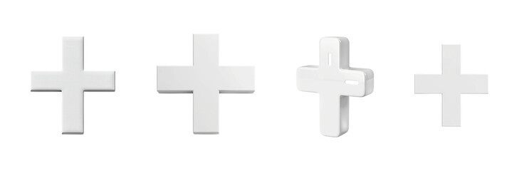 Crosses a in Different Orientations transparent background Generative AI