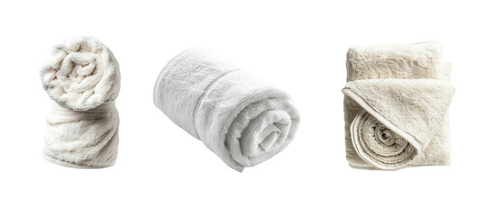 Neatly arranged towels on a for spa or hotel