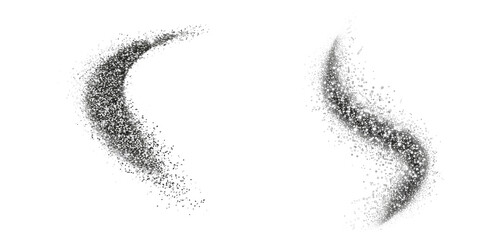 Swirls of Sparkling Particles on a Create Magic transparent background  