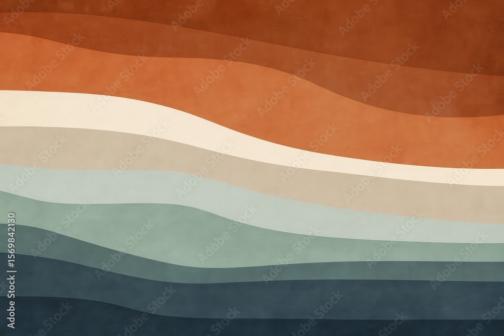 Poster modern abstract background featuring a gradient of warm and cold colors, creating a visually appeali