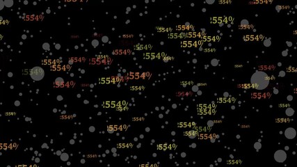 Information code. Binary computer code.stock market data on a dark background. Quotes on the financial market. - Powered by Adobe