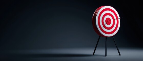 The vibrant target displaying precision and focus in minimalist design.