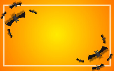 Halloween background theme with bats. vector illustration