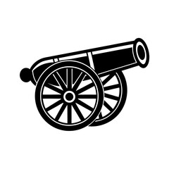 Cannon clipart on a white background vector illustration