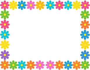 Colorful flower frame (1)