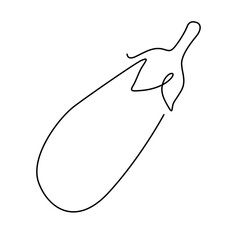 one line eggplant