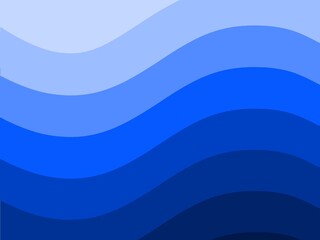 Abstract blue gradient background pattern like waves in the ocean. 