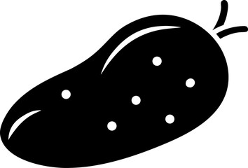 Sweet Potato Vegetable Icon Monochrome