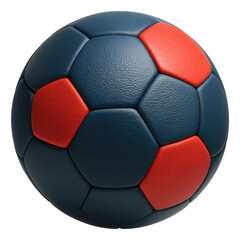 Fototapeta premium Blue handball with a grippy exterior for team training sessions