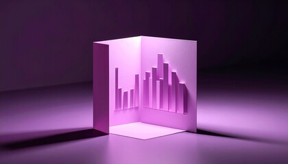 A visualization chart inserted into a paper-like card