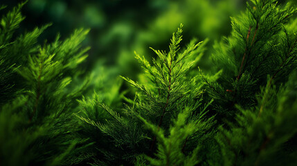 Lush green nature background with vibrant foliage, fresh leaves, and natural light. Perfect for eco-friendly, wellness, outdoor, and environmental projects. Calm, fresh, and organic texture