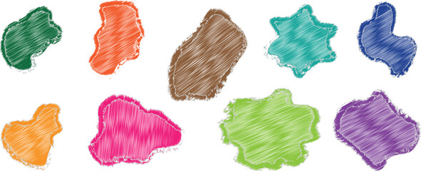 Minimalist Blob Shape Vector Collection – Abstract Fluid Organic Forms and Stains for Backgrounds, Posters, and Web Design