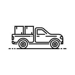 vector illustration of a truck