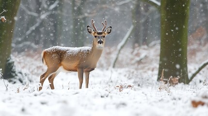 Roe deer in the woods