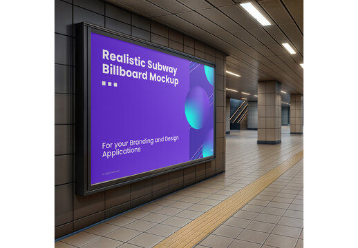 Subway Billboard Mockup 92