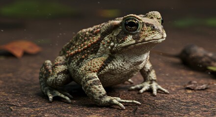 Obraz premium Detailed Toad Portrait