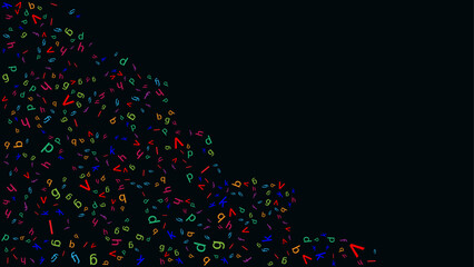 Alphabets background 100% scalable.