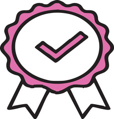 Verified success: A clean, modern checkmark in a blue seal, symbolizing approval, quality, and completion.

