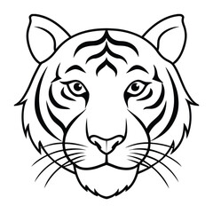 tiger head vector