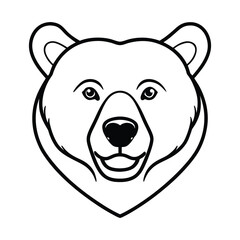 bear head vector