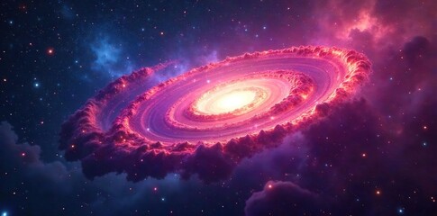 Swirling Nebula Vista Cosmic Dust and Vibrant Starscape, Perfect for Science Fiction, Space Exploration, and Astronomy Projects. Ideal as Backgrounds and Textures.