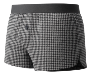 Men's houndstooth patterned boxers with a comfort waistband