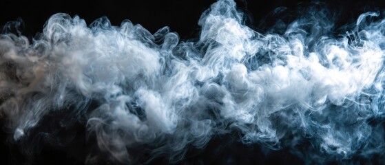 The Ethereal Dance of Smoke Against a Dark Background.