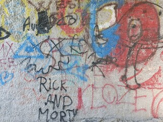 graffiti on the wall
