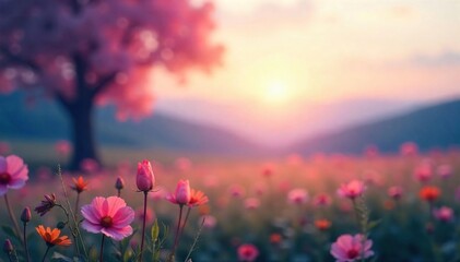 Dreamlike Tranquil Landscape Soft Focus, Ethereal Lighting, Peaceful Atmosphere, Calming Nature Scene, Perfect for Relaxation and Meditation