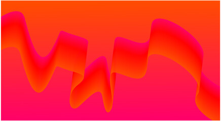 Wavy Blend Abstract Curved Background Red Design Vector Illustration