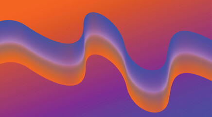 Abstract Blend Wavy Gradient Curved Background Design Vector Illustration