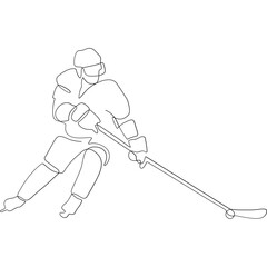 hockey line art sport