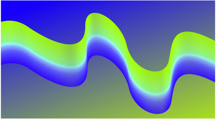 Abstract Blend Wavy Curved Background Gradient Multicolor Design Vector Illustration
