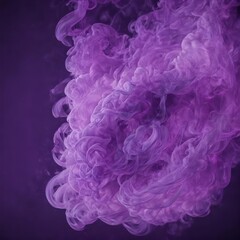 Obraz premium Abstract swirling purple smoke, ethereal and vibrant , violet background, seamless, wispy