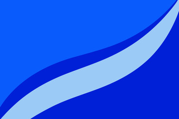 Abstract blue background with curved shapes and color variations for graphic design